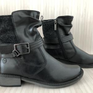 Tamaris Black Ankle Boots