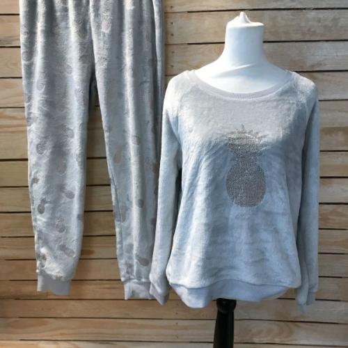 Light Grey Velour Pyjama's