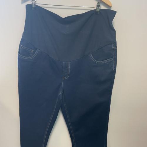 Dark denim maternity jeans