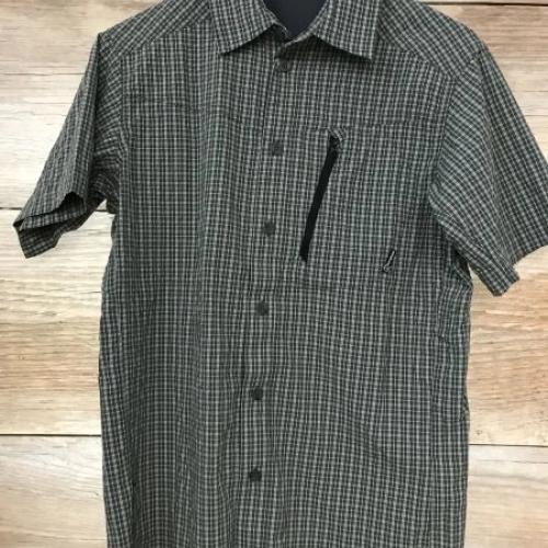 Berghaus Green Check Short Sleeve Button Up Shirt