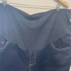 Dark denim maternity jeans