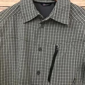 Berghaus Green Check Short Sleeve Button Up Shirt
