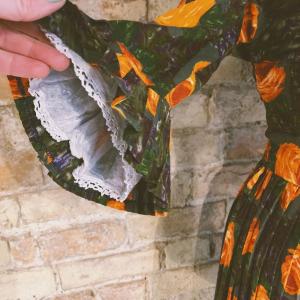 Vintage handmade midi dress Size 12-14