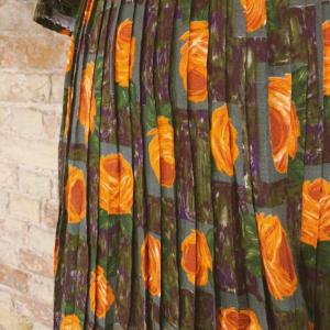 Vintage handmade midi dress Size 12-14