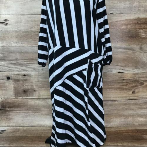 BPC Black & White Stripe Dress