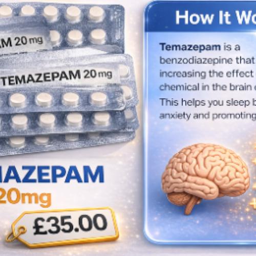 Get Temazepam 20mg Tablets Online Secure Delivery in the UK
