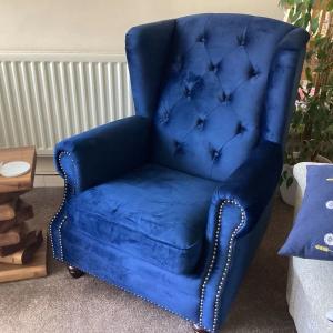 Beautiful Victorian winged armchair