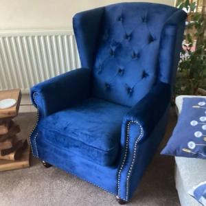 Beautiful Victorian winged armchair