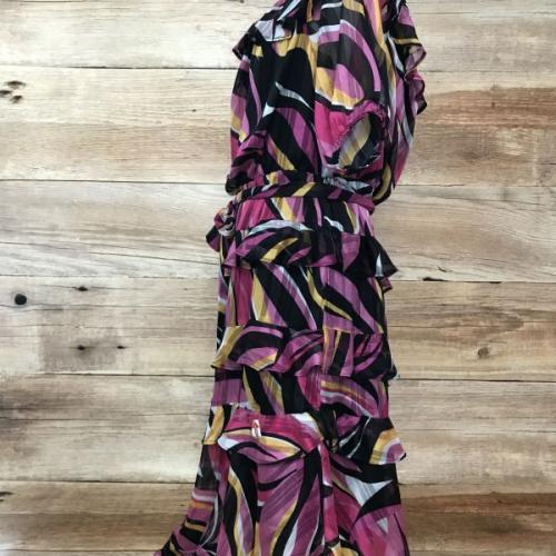 STAR Julien Macdonald Pink Pattern Dress