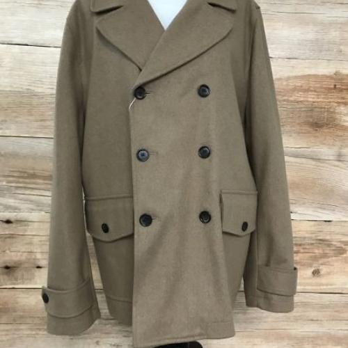 Stitches of London Brown Double Breasted Coat