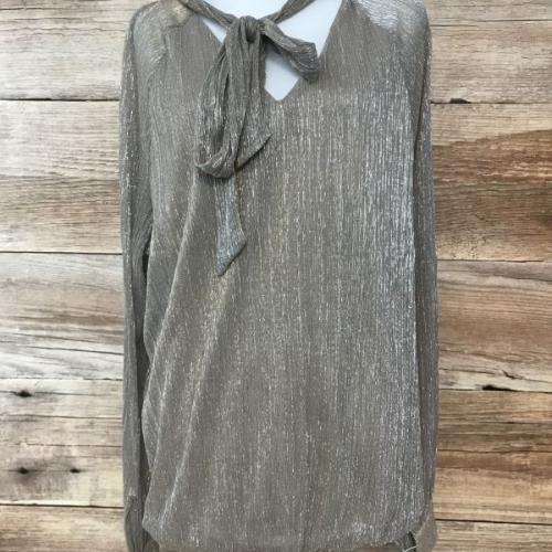 Kaleidoscope Gold Plisse Top