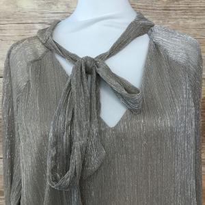 Kaleidoscope Gold Plisse Top