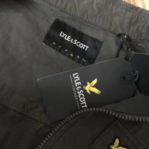 Lyle and Scott Brown Zip Up Light Weight Jacket