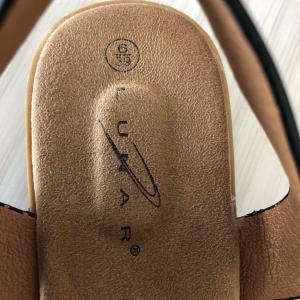 Lunar Cobalt Blue/Animal Print Gold T-Bar Sandals