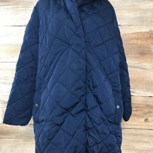 Julipa Blue Quilted Parka Coat