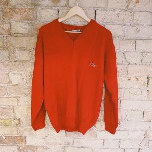 Vintage Lacoste V-neck jumper size L