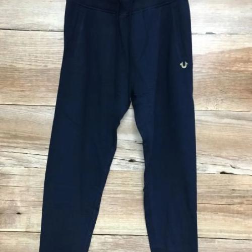 True Religion Navy Classic Logo Jogging Bottoms