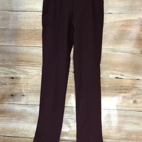 Armani Burgandy Straight Leg Trousers