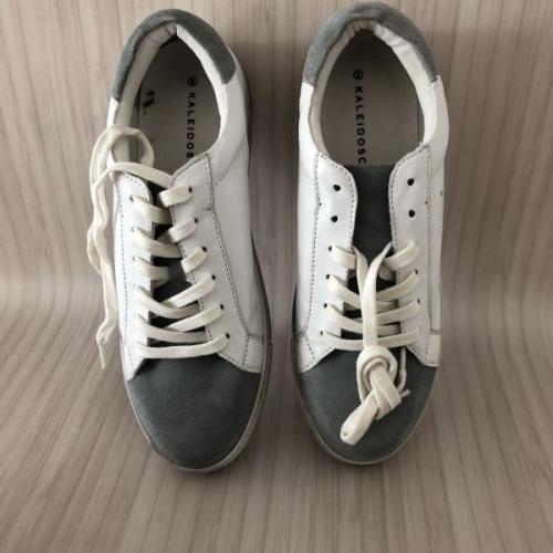 Kaleidoscope Grey/White Suede Mix Trainers