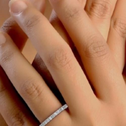 Tilly 18K White Gold Eternity Ring