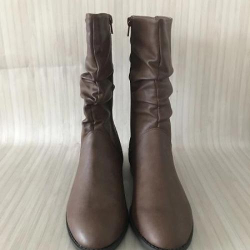 Dune brown leather boots