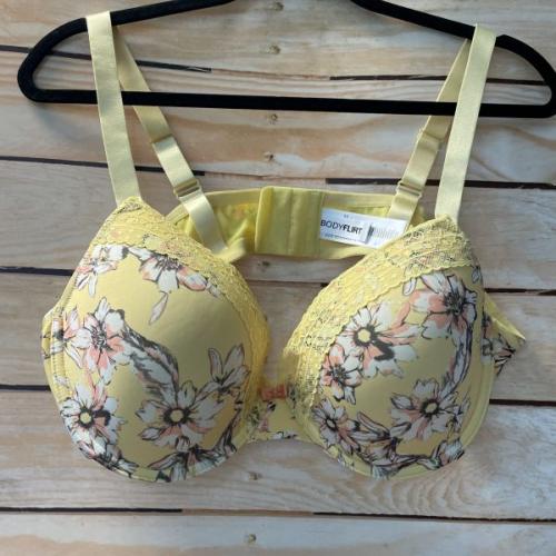yellow floral bra