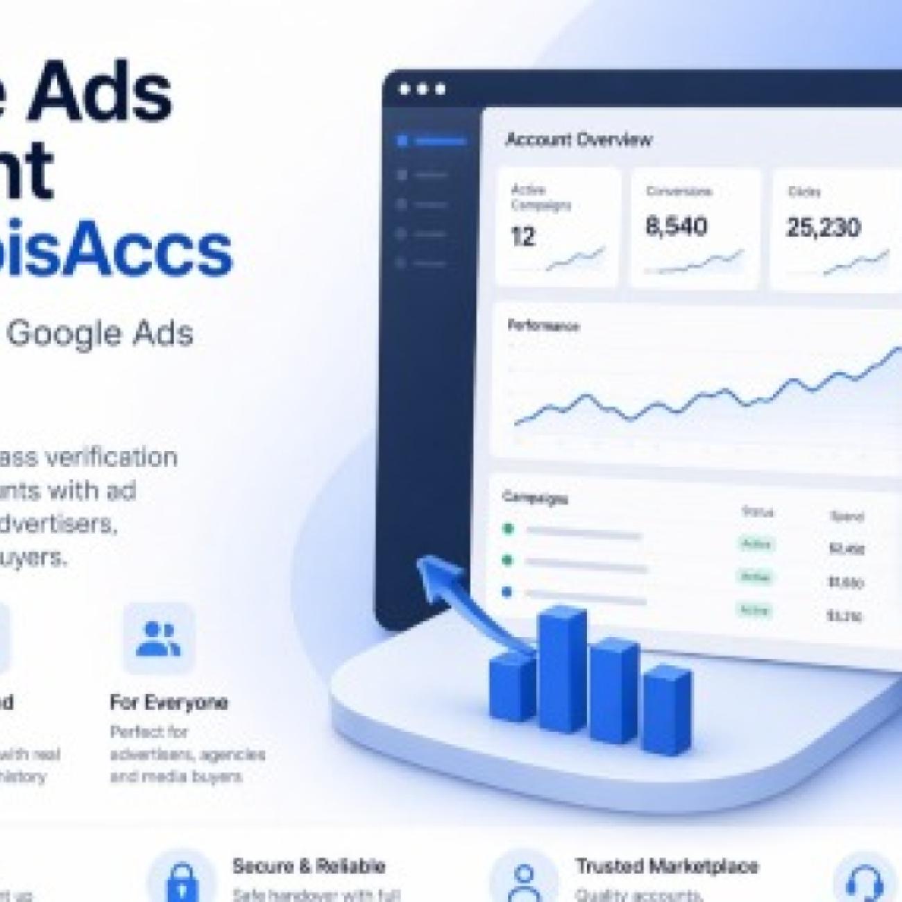 Google Ads account from RoisAccs -  Marketplace for Google Ads quick running.