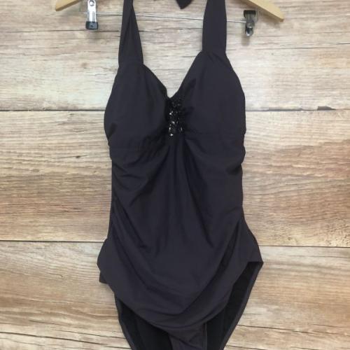 Bon Prix Brown Ruched Shaper Swimsuit