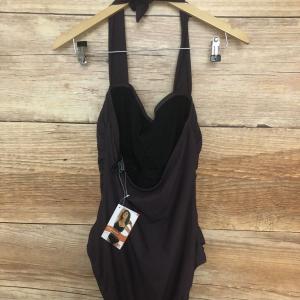 Bon Prix Brown Ruched Shaper Swimsuit