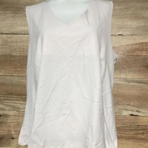 Kaleidoscope Pink Scallop Sleeveless Top