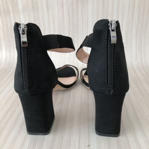 Kaleidoscope Black Barely There Sandals