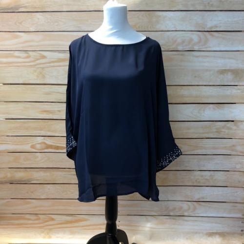 Navy blouse