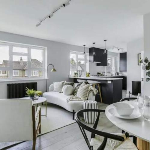 Prime Brand New Quality Low Block 2 Bed Flat 2 Bath Open Kitchen Bar Dine Sitting NearTubeBusShops