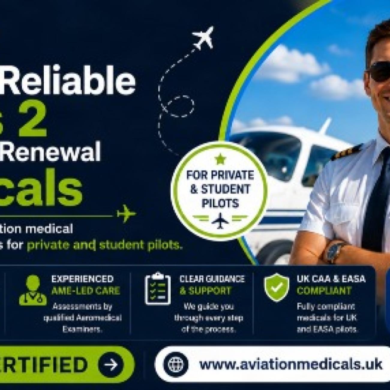 Class 2 Initial and Renewal Medicals for Pilots — Fast, Professional, Reliable