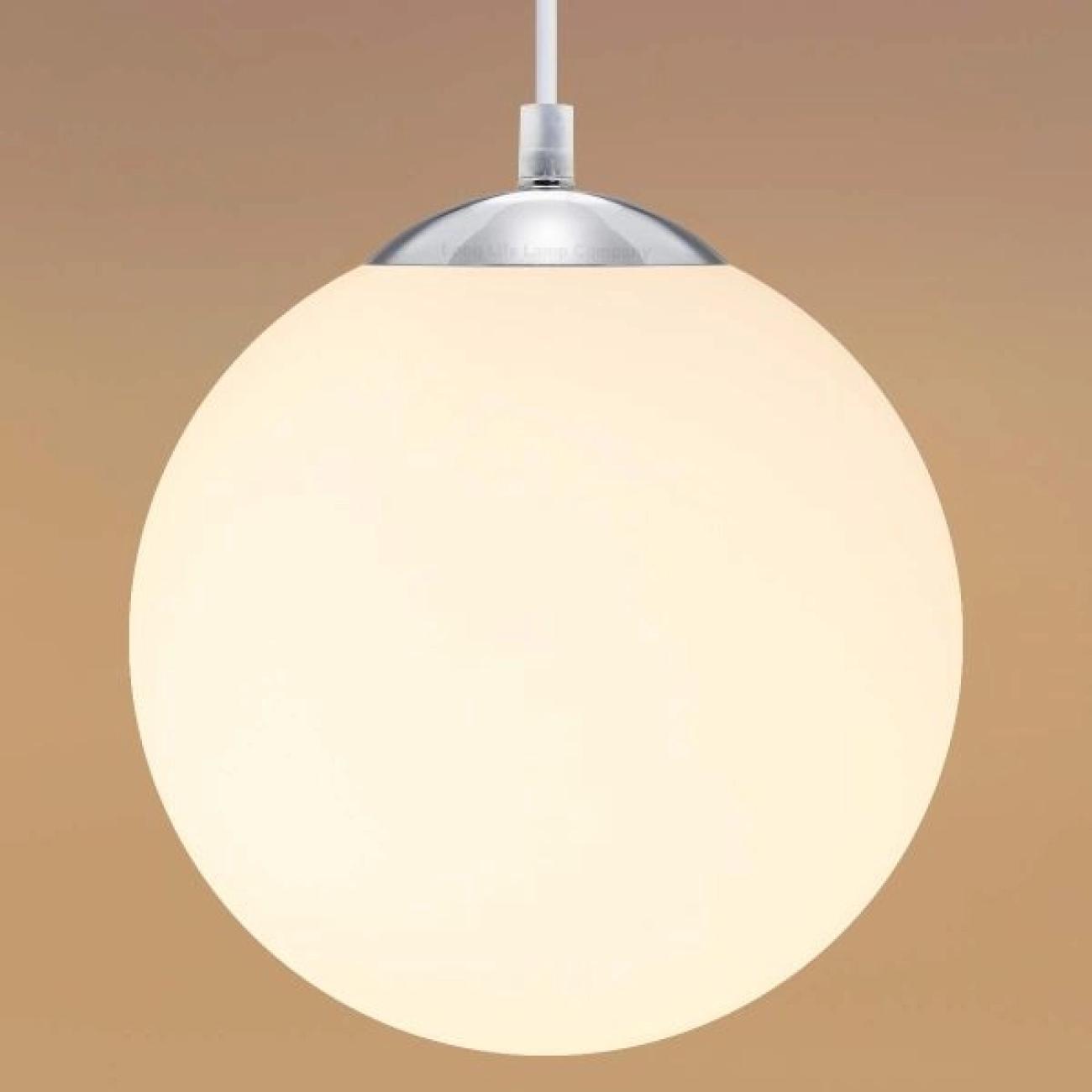 Large glass SCHOOLROOM TYPE pendent light and fittings NEW