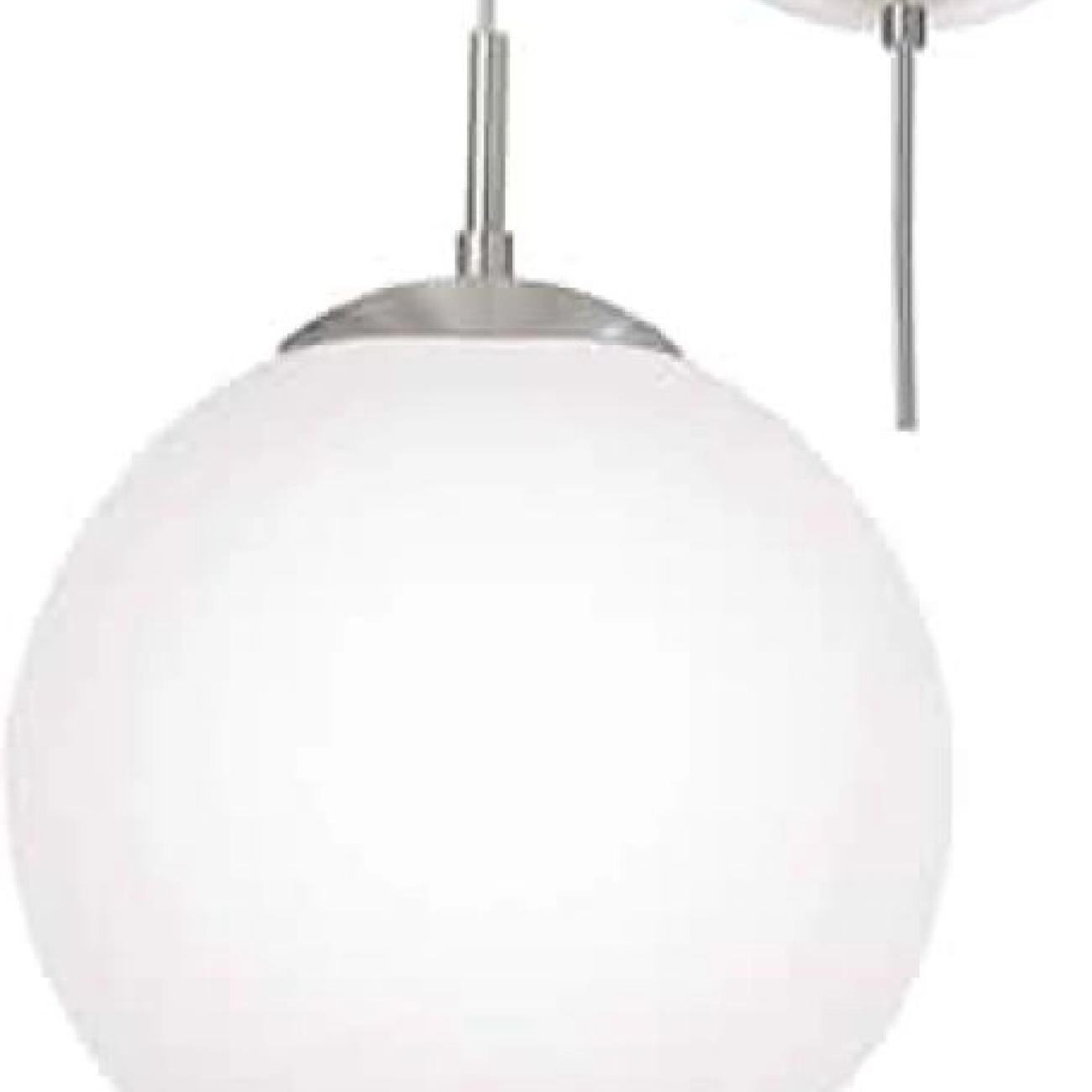 Large glass SCHOOLROOM TYPE pendent light and fittings NEW