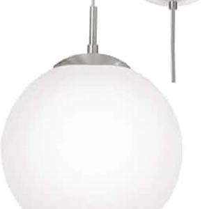 Large glass SCHOOLROOM TYPE pendent light and fittings NEW