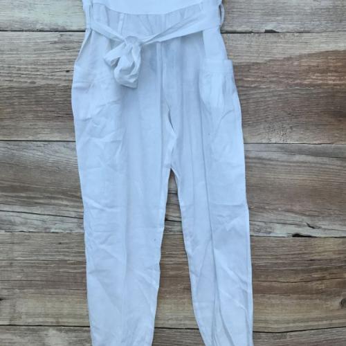 Buffalo White Linen Beach Trousers