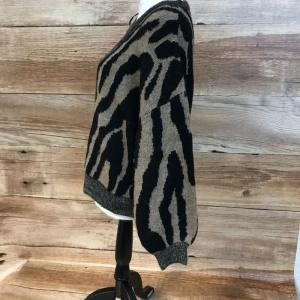 Brown zebra print jumper