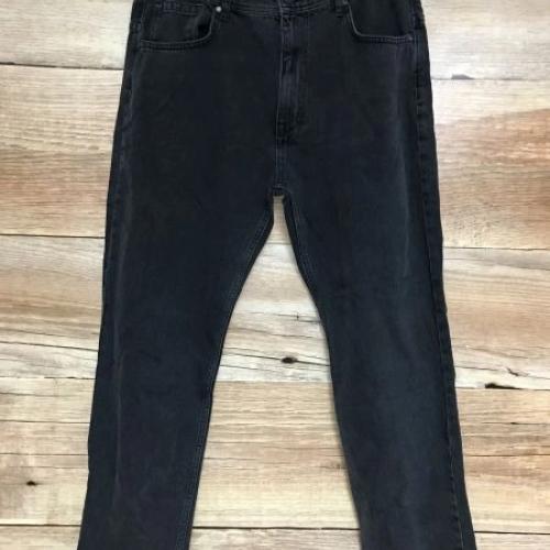 Superdry Black High Rise Straight Jeans