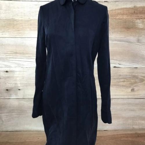 Another Label Navy Long Sleeve Shirt Dress