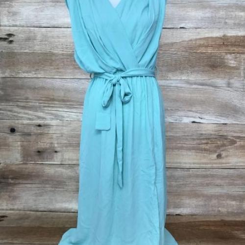 Kaleidoscope Mint Green Wrap Style Dress