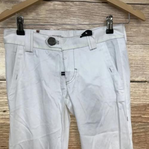 Dek'Her White/Cream Skinny Leg Trousers