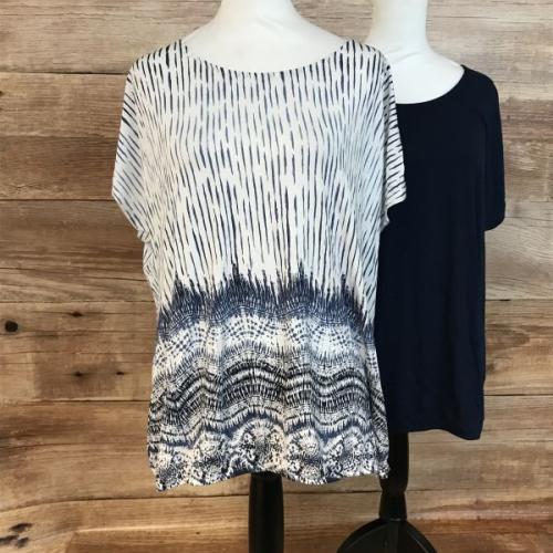 2 Pack of navy tops