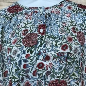 Linea Tesini Mixed Colour Floral Frill Sleeve Blouse