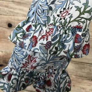 Linea Tesini Mixed Colour Floral Frill Sleeve Blouse