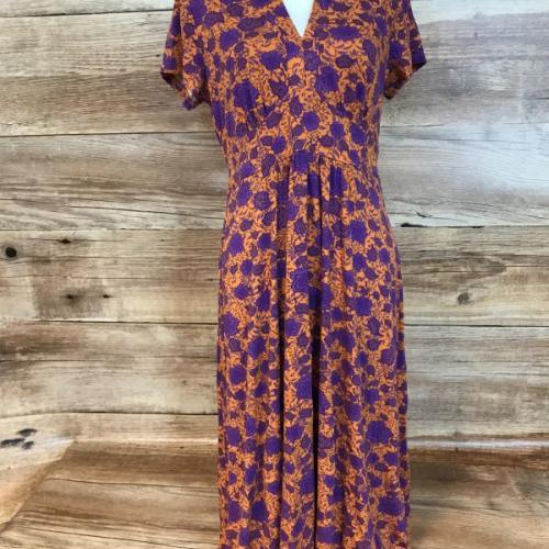 Purple and orange dress