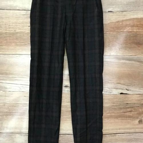 Gibson Brown Checked Regular Fit Trousers