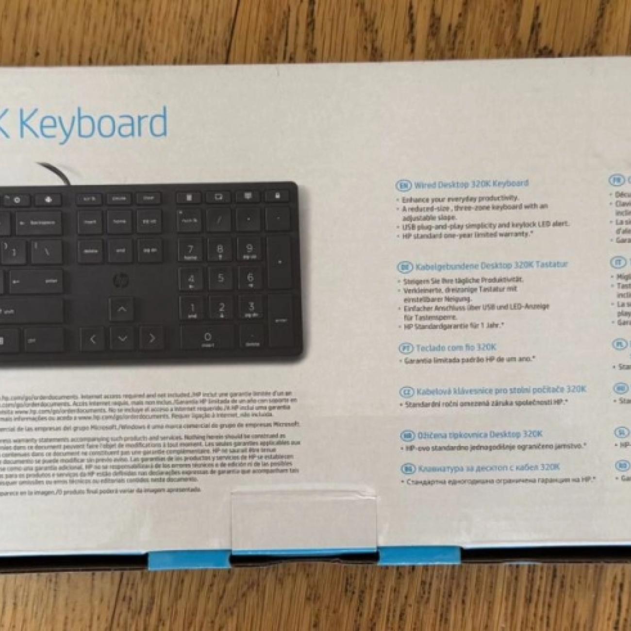 HP Wired Desktop 320K Keyboard [Black]