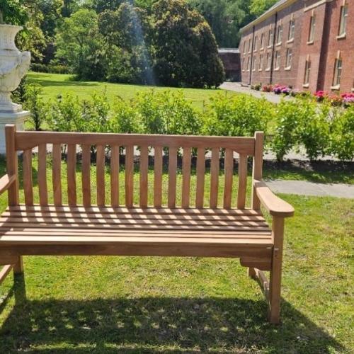 Solid Teak Garden Bench 150cm